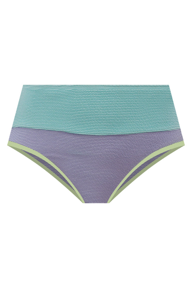 Do Not Disturb Lilac Color Block Bikini Bottoms FINAL SALE